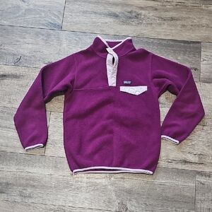 Patagonia Purple Fleece with Cream Accents